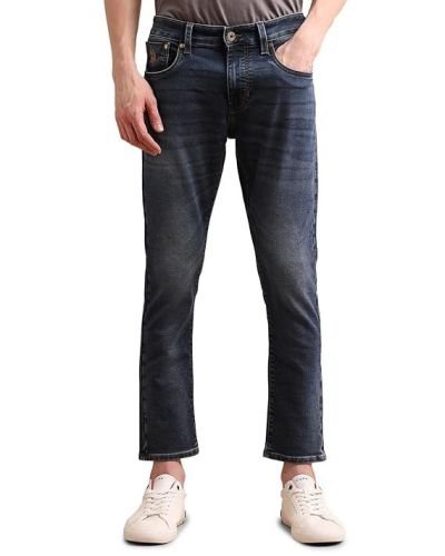 U.S. Polo Assn. Denim Co. Men’s Cole Comfort Cropped Fit Blue Ultra Soft Jeans