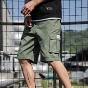 Men’s Shorts Men’s Shorts Casual Bermuda Shorts with Pockets Cotton Casual Overalls Pants