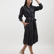 Hilfiger Women’s Rayon Blend Shirt Knee-Length Casual Dress