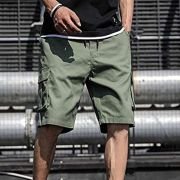 Men’s Shorts Men’s Shorts Casual Bermuda Shorts with Pockets Cotton Casual Overalls Pants