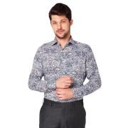 Men’s Printed Cotton Shirt | Full Sleeve | Tailored Fit Summer Casual Formal Wear | Soft Breathable Fabric