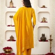 Women’s Embroidered Kurta Pant Set with Dupatta