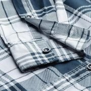 The Indian Garage Co Men’s Cotton Slim Fit Checkered Full Sleeves Cutaway Collar Casual Shirt