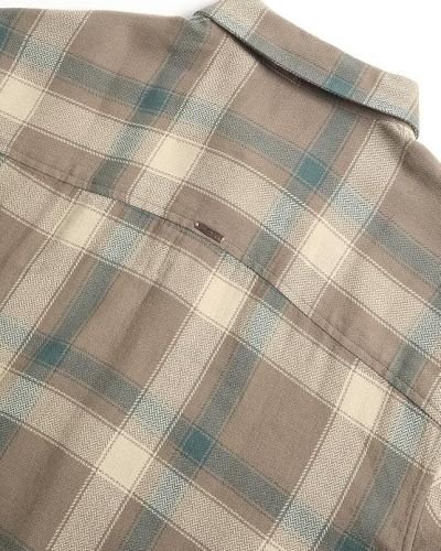 THE BEAR HOUSE Men’s Brown Checked Relaxed Fit Cotton Casual Shirt