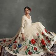 BIBA Women’s Silk Chanderi Kurta Sets