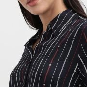 Hilfiger Women’s Rayon Blend Shirt Knee-Length Casual Dress