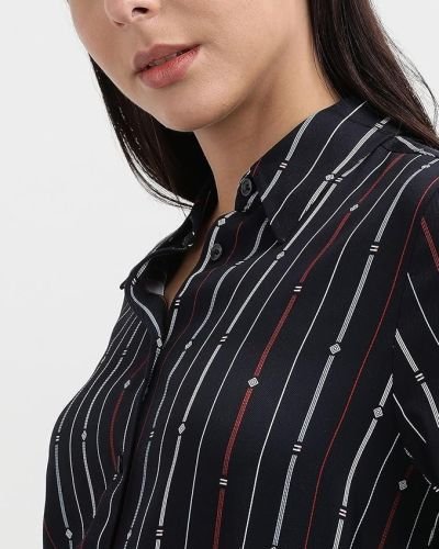Hilfiger Women’s Rayon Blend Shirt Knee-Length Casual Dress