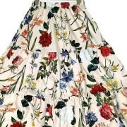 Floral Printed Western Summer Wear | Lightweight Soft Fabric | Casual & Festive Maxi Skirt