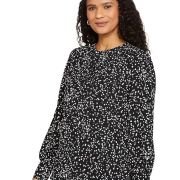 Marks & Spencer Womens Printed Polyester Round Neck Regular Fit Top