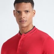 TOMMY HILFIGER Men’s Cotton Graphic Slim Fit Polo