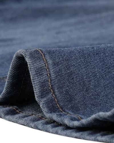 Casual Denim Skirt for Women’s High Waist Split Back Pockets Midi Jean Skirts