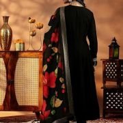 Libas Black Silk Blend Yoke Design Kurta Sets for Women