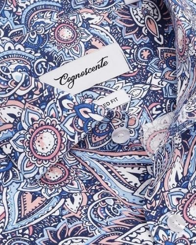 Men’s Printed Cotton Shirt | Full Sleeve | Tailored Fit Summer Casual Formal Wear | Soft Breathable Fabric