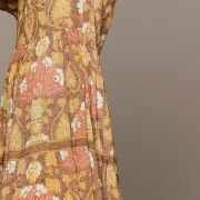 Kumar Yellow Paisley Print Long Dress